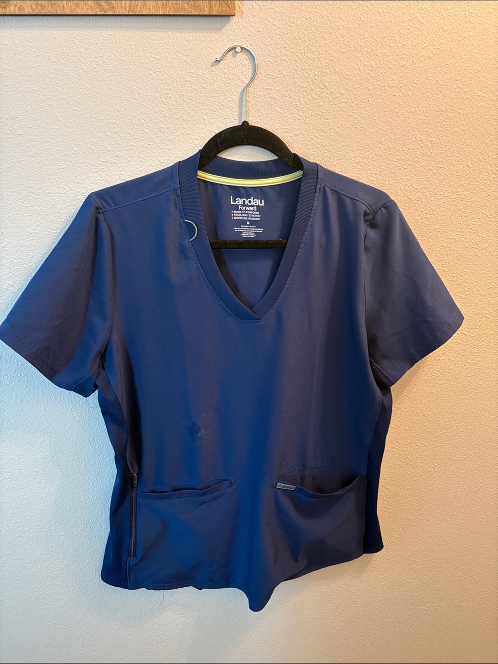 Landau Forward Navy Scrub Top